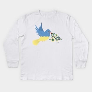 Peace for Ukraine Kids Long Sleeve T-Shirt